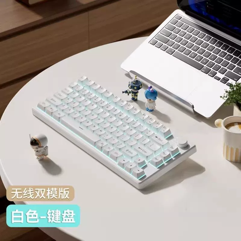 Механическая 75% игровая клавиатура, RGB-подсветка, мультимедийная ручка, тихие клавиши