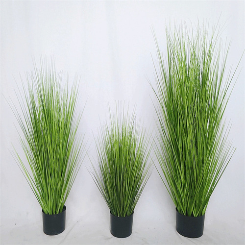 Internet celebrity big reed grass simulation flower floor-standing home living room decoration fake flowers TV cabinet green plant ornaments fake flower potted plants