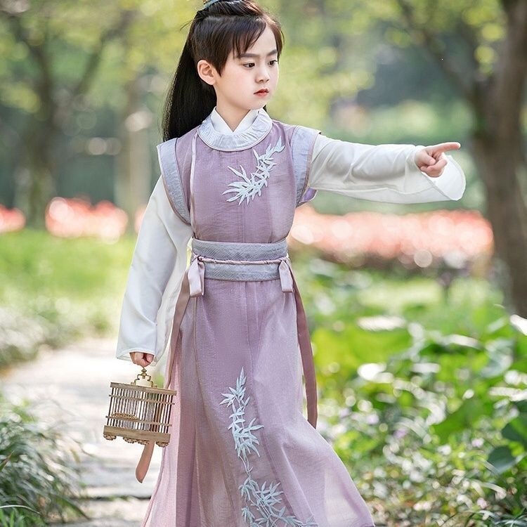 Boys' Hanfu for Spring, Autumn, and Winter, Song Dynasty Style, Autumn Edition, Martial Arts Style, Boys' Traditional Chinese Clothing, Children's Traditional Chinese Clothing, Tang Suit