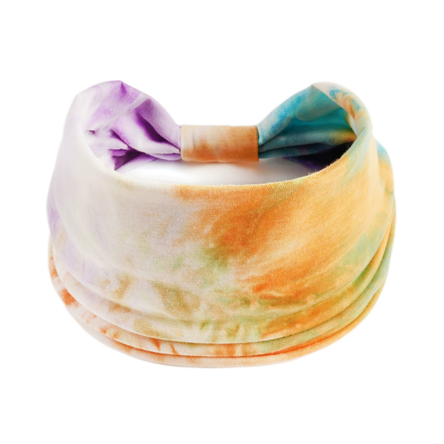 Europa y América nueva impresión elástica deportiva correa de cabello damas banda ancha correa de cabello turbante retrógrado joyas para el cabello de yoga