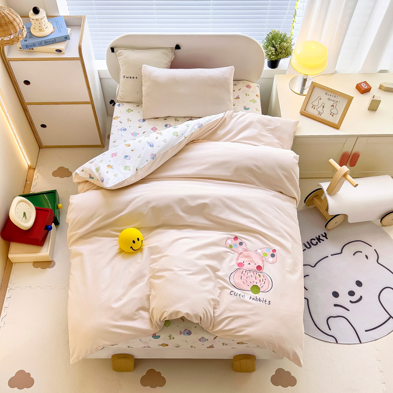 Kindergarten Quilt Three-Piece Set Pure Cotton Kidsren's Nap Special Bedding Six-Piece Set Baby Nap Kindergarten Crib