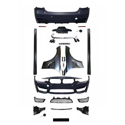 Big Surrounded kit, 3 Series modification, M3 - m3-front-rear-side-leaf-platinum-tailpipe-comes-with-grille-11-freight-collect