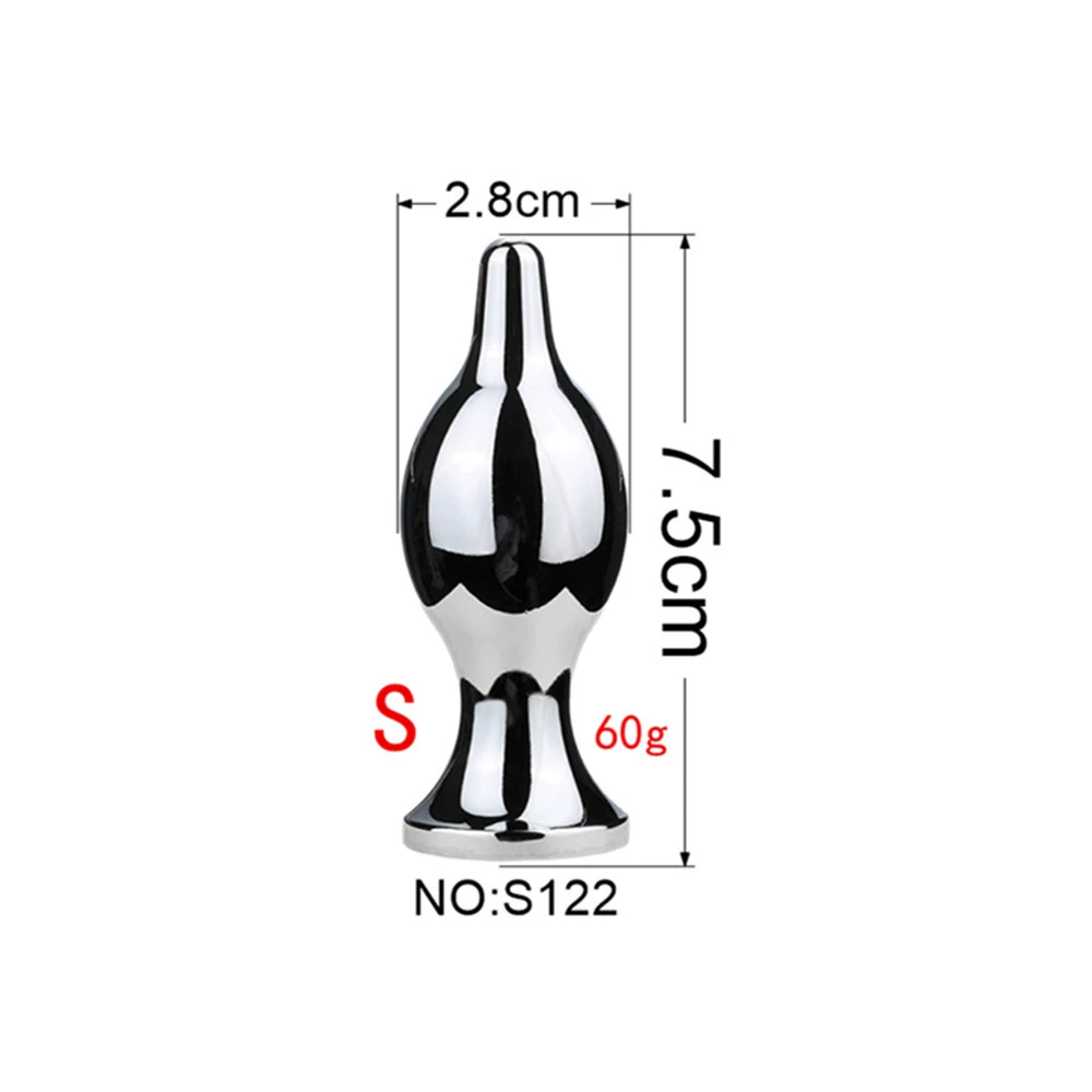 Detachable Anal Plug Heads, Silicone & Metal Options, Multiple Shapes and Sizes