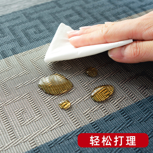 New Chinese style tea mat Zen PVC tea mat table flag tablecloth woven Chinese style tea tray mat coffee table mat tablecloth wholesale