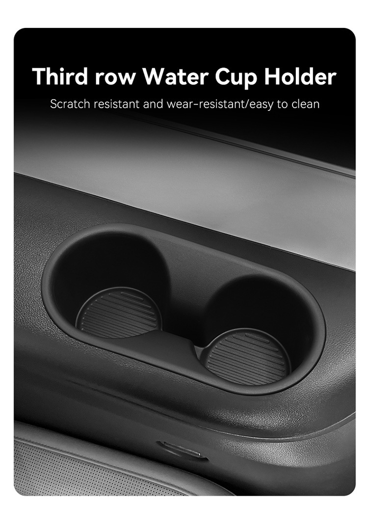 Suitable for 26 Modern Palisade Three-Row Water Cup Covers to Protect Anti-Slip Mats for Car Supplies Modification