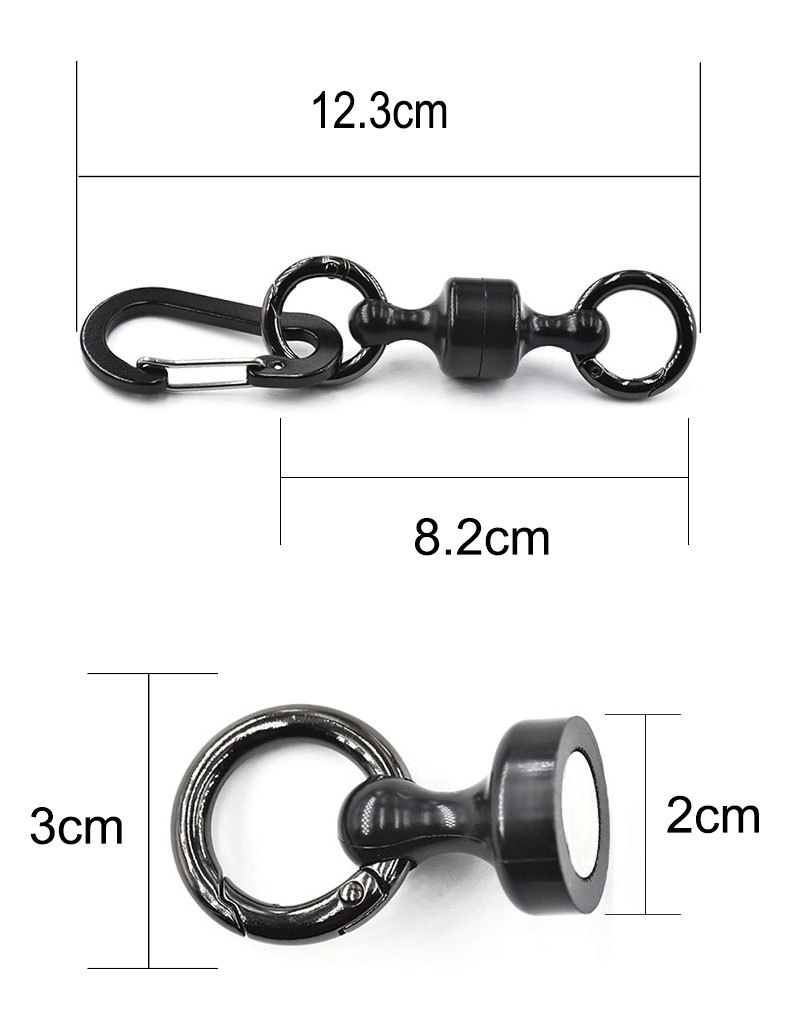 多功能掛鈎便攜扣登山扣強磁扣戶外垂釣漁具無線失手繩磁性小配件