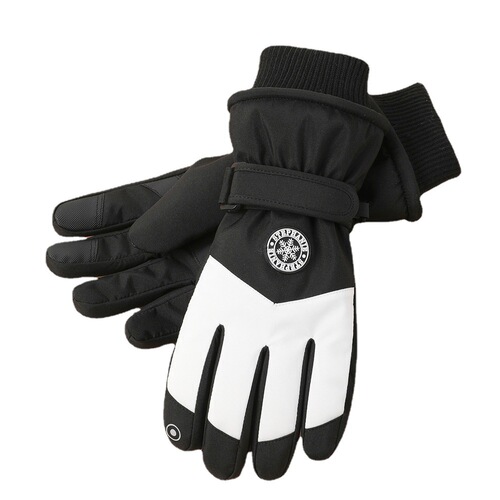 Ski gloves for men and women outdoor riding waterproof anti-slip touch screen plus velvet thickened cross-border autumn and winter warm gloves