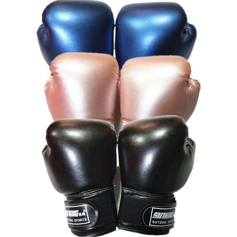 Sagitar nacarado color puro guantes de boxeo para niños Sanda boxeo saco de boxeo guantes de espuma de esponja formando forro
