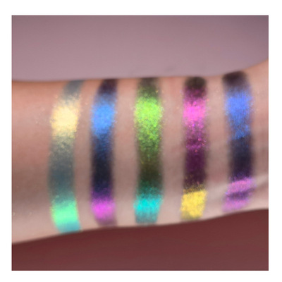 莳妆变色龙极夜五色盘蓝色显色欧美变色龙眼影妆创意舞台造型妆