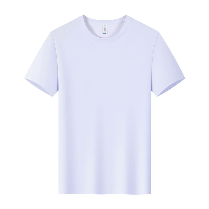 冰丝速干t恤定制工作服印logo跑步健身衣企业圆领短袖文化广告衫|undefined