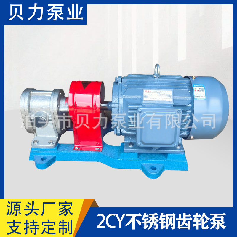 供应304不锈钢齿轮泵2CY12/2.5每小时12立方2.5Mpa化工泵水泵