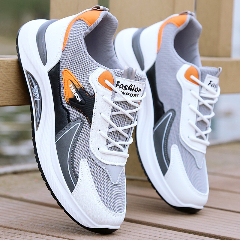 Zapatos de hombre, zapatos deportivos de otoño desodorantes y transpirables, zapatos de papá de todo fósforo, zapatos de red para estudiantes masculinos, zapatos para correr, zapatos casuales para hombres