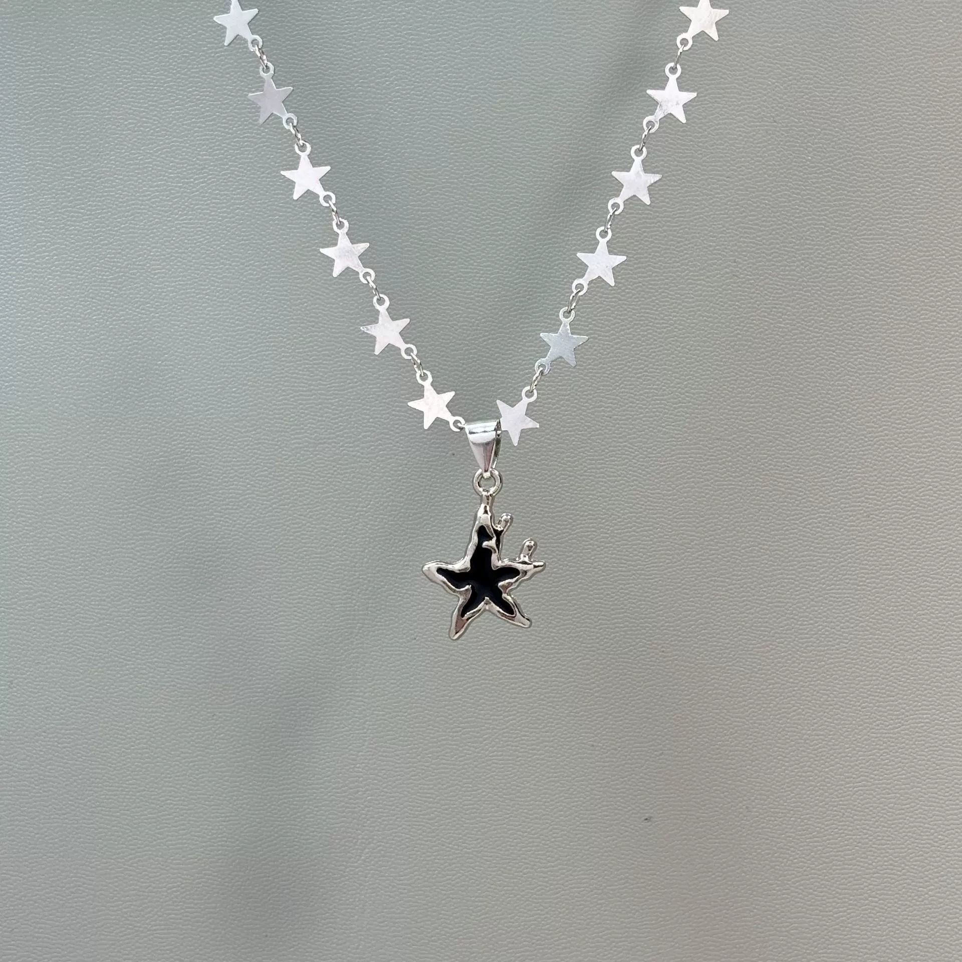 Choker Necklace, Retro Solar Sun Pendant, Universal Denim Style, Adjustable Fit