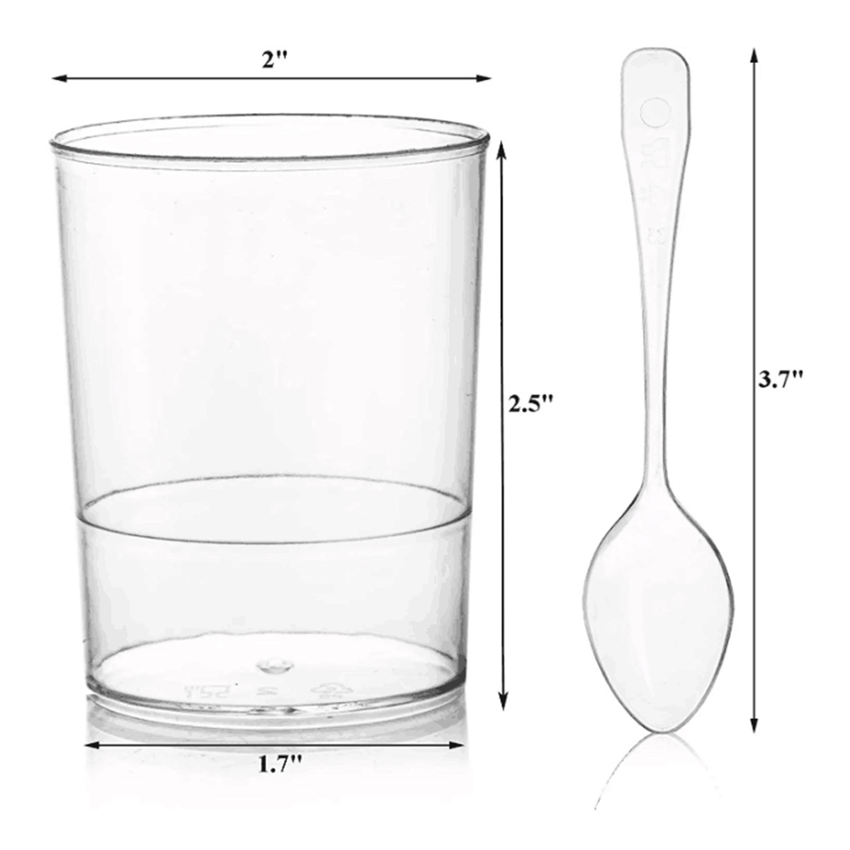 Vaso Redondo Desechable para Mousse y Pudín 100ml/150ml de Plástico PS Transparente image 8