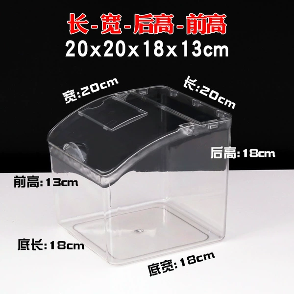 ☆✷Length 20cm Width 20cm Back height 18cm Front height 13cm Transparent flip cover☆✷