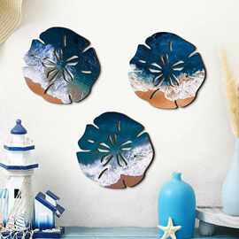 跨境木制挂饰海洋航海装饰浴室墙壁沙币海滩家居装饰实木挂牌