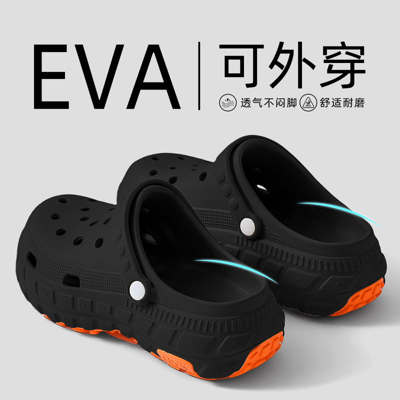 医療手術室スリッパメンズ夏アウターホールシューズ2025新しいEVA厚底増加ドライビングサンダル|undefined