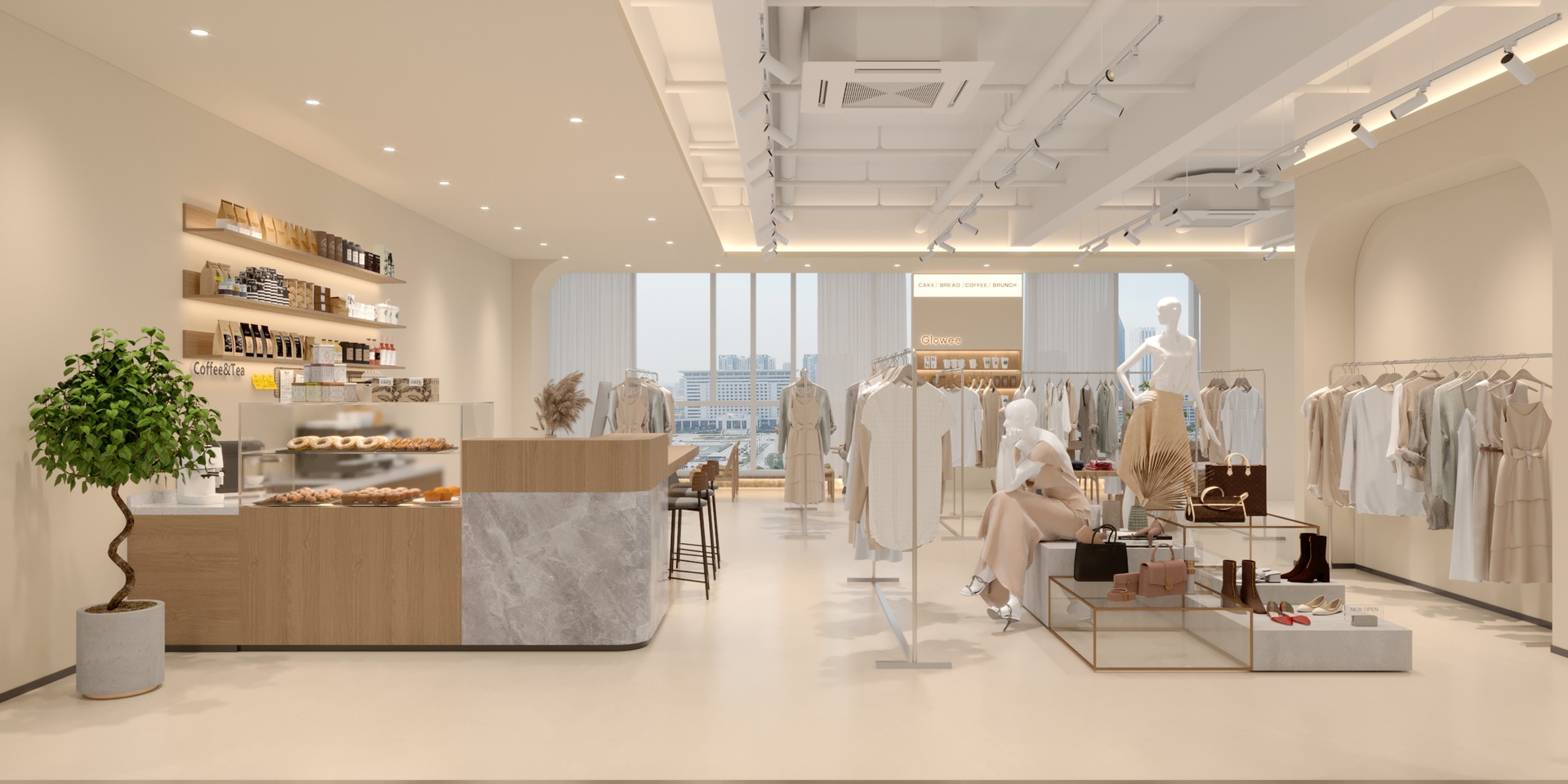 广州源头工厂 - 欧美爆款女装店整店输出 - 货架