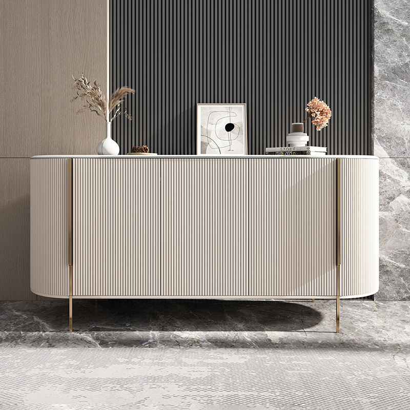 Italian Minimalist Light Luxury Slate Sideboard Modern Minimalist Entrance Cabinet Living Room Wall Side Cabinet Restaurant Storage Cabinet