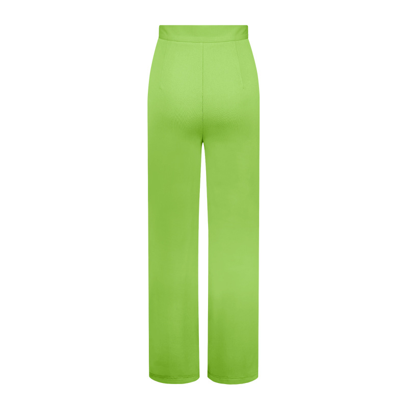 Vêtements pour femmes nouveaux pantalons décontractés automne nouveau tempérament pantalons évasés de transport polyvalents pantalons larges à la mode pour femmes_voghion.com