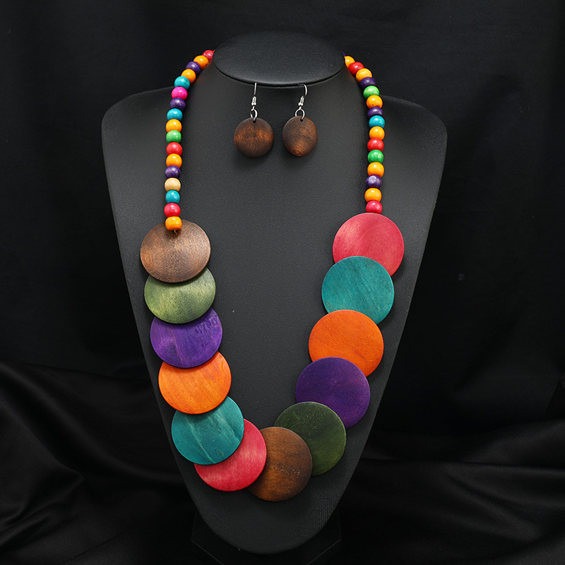 欧美夸张项链(款式10)送耳环颜色随机