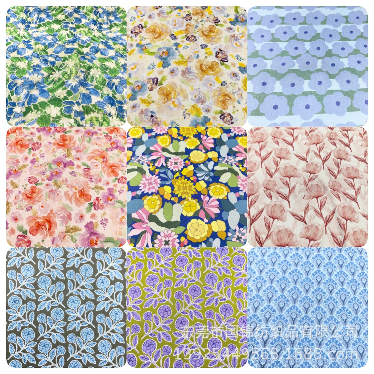 植物花草印花布 60支韩丝棉印花 童装女装家居服玩具包包面料