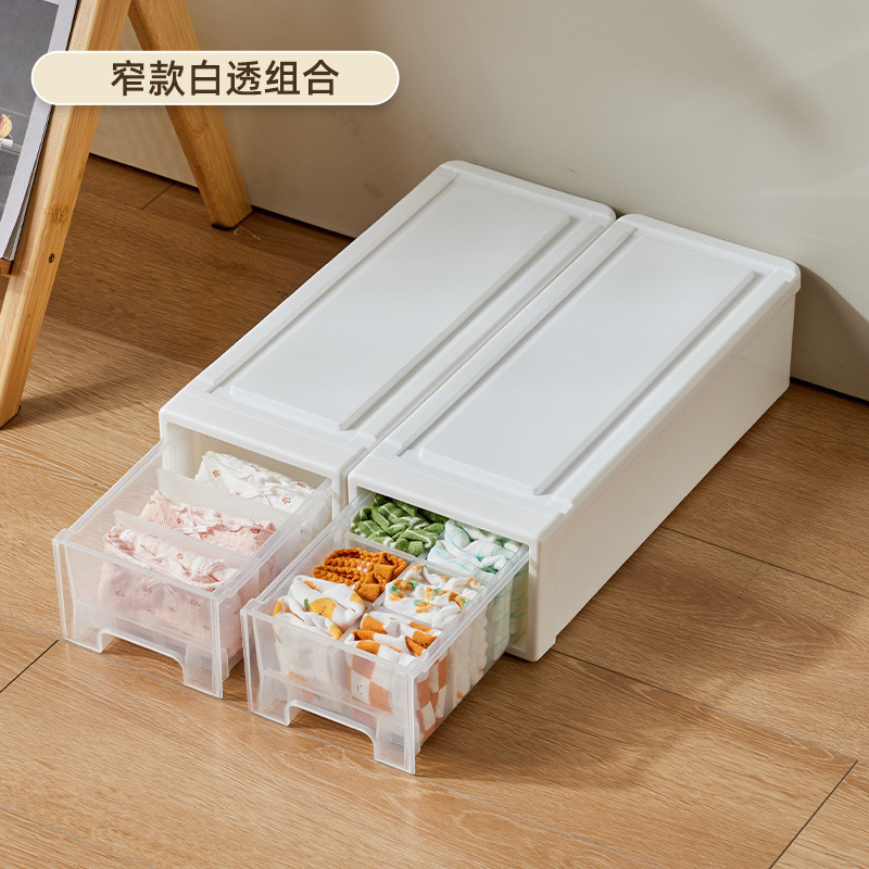 ヨーロッパスタイルの分割下着収納ボックス厚みのある引き出しタイプの下着と靴下の収納組み合わせ寝室の衣類引き出し|undefined