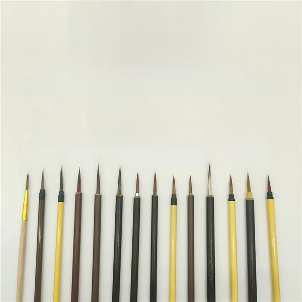 Fine Brush for Traditional Chinese Painting, Thin Gold Script, Watercolor, Line Drawing, Wolf Hair, Leaf Vein, Texture, Rat Whisker Line Drawing Brush