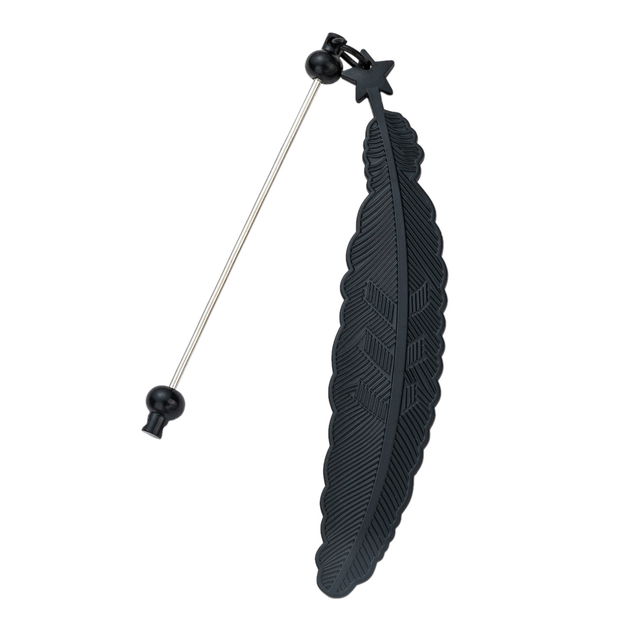 Marcador de plumas con cuentas de bricolaje, niños de escuela primaria, clip de página de libro de dibujos animados creativos, estrella de cinco puntas de amor, marcador de mariposa