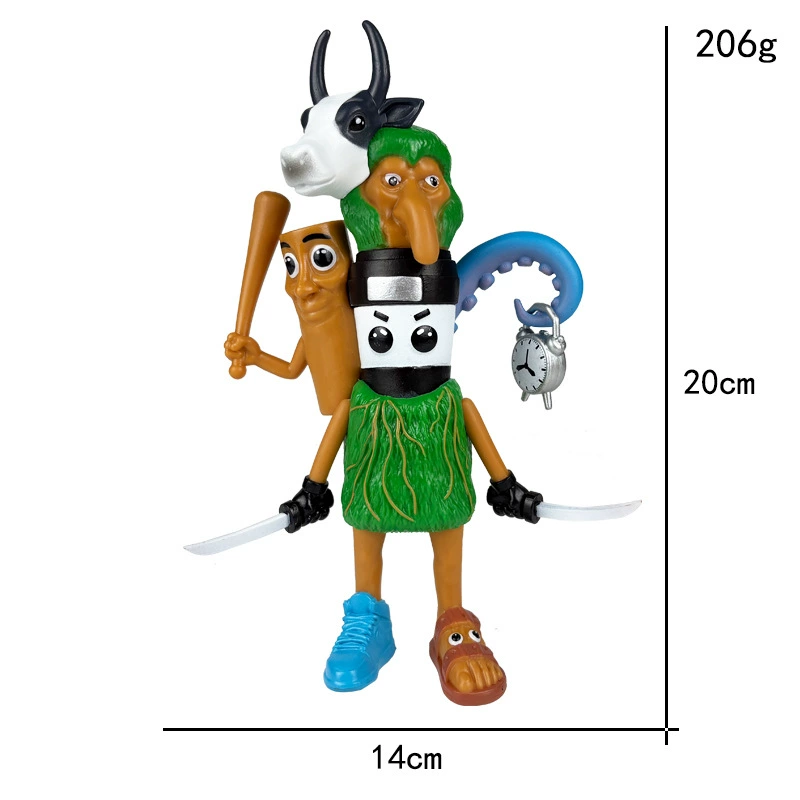 Фигура Шанхай Jing Tralala деревянная палочка-человек, assorted characters, пакет OPP, 0,4 кг