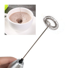 Stainless Steel Egg Beater Handheld Electric Milk Frother Creative Milk Coffee Blender Mini Milk Frother