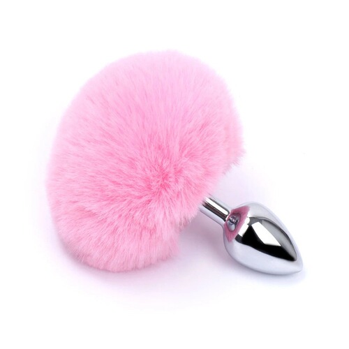 Sex toys, adult products, back yard tail anal plug, hair ball anal plug, rabbit tail anal plug, silver small hair ball