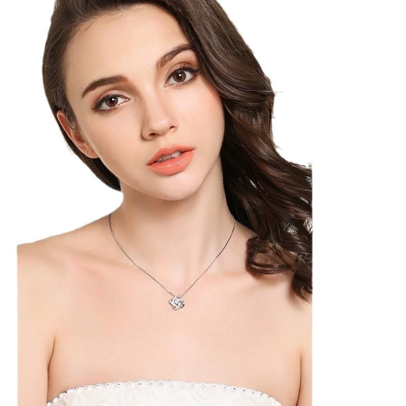 Серебряный модный кулон, короткая цепочка для ключей/сумки на День Святого Валентина, корейский стиль, стиль лёгкой роскоши, подарочный день рождения