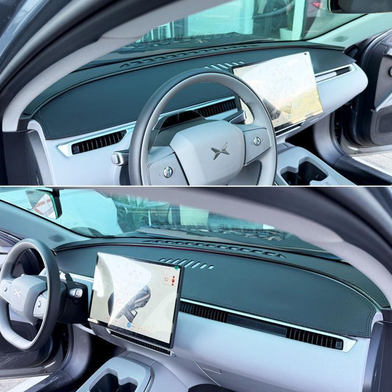Suitable for Xiaopeng MONA M03 car interior dashboard center console linting leather shading mat