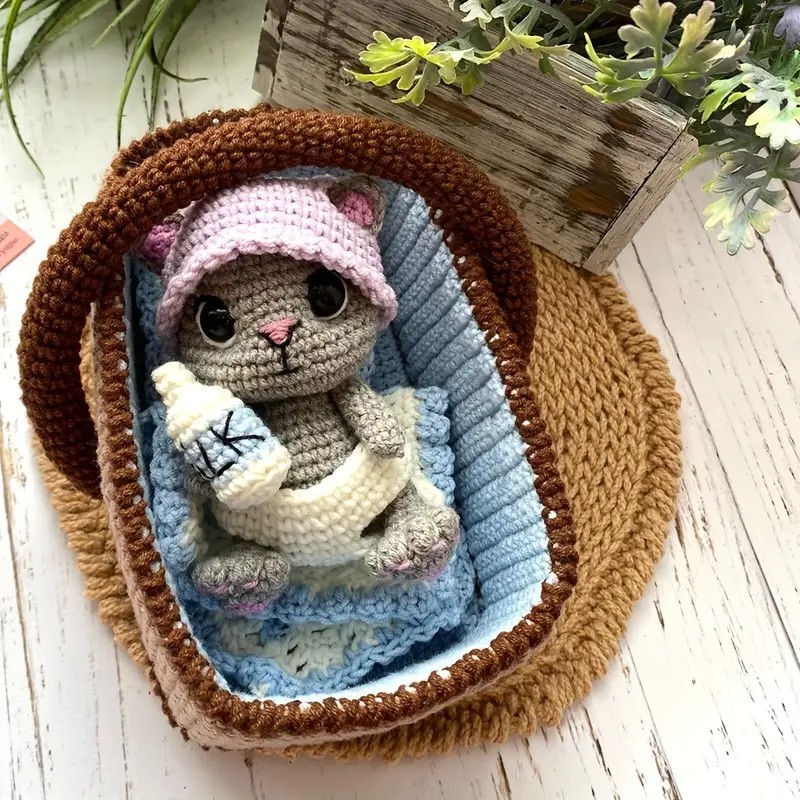 요람 새끼 고양이