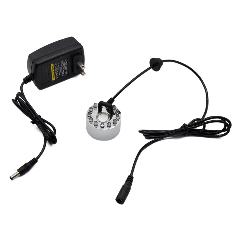 Spot Wedding Set Colorful Cycle Dc Digital Alloy Head 12 Lights 16mm Piece Sprayer Atomizer