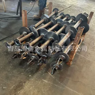 新款热镀锌工厂直销加工光伏螺旋地桩太阳能光伏预埋件