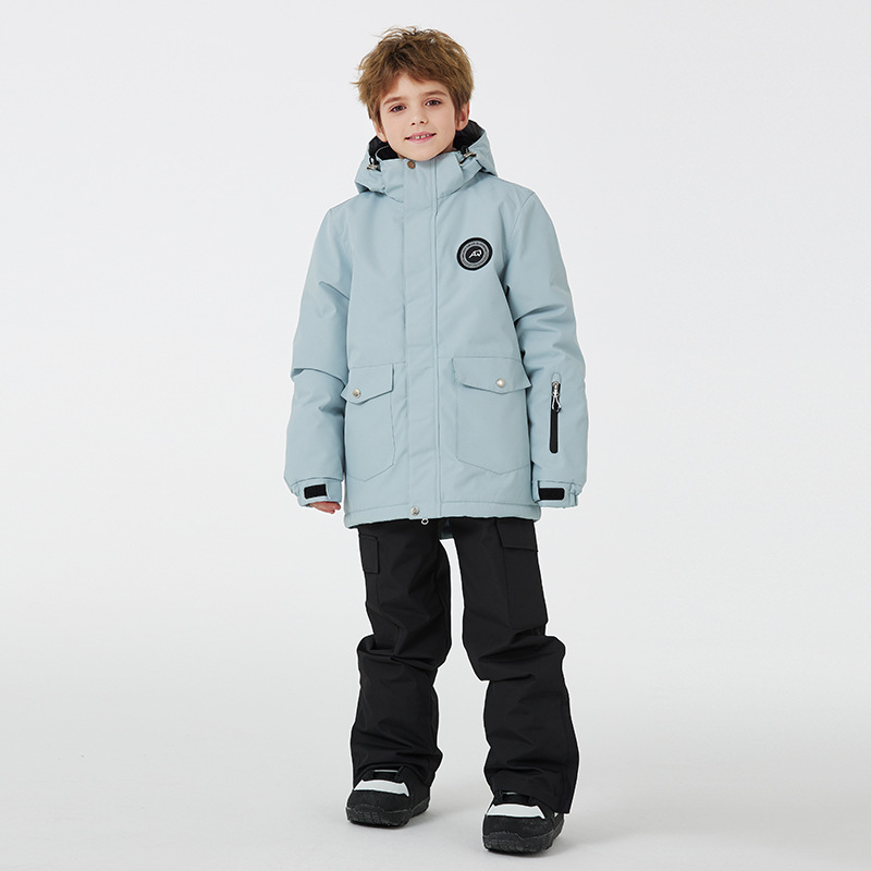 Nuevos niños traje de esquí niños y niñas invierno al aire libre impermeable caliente engrosada ropa de esquí para niños
