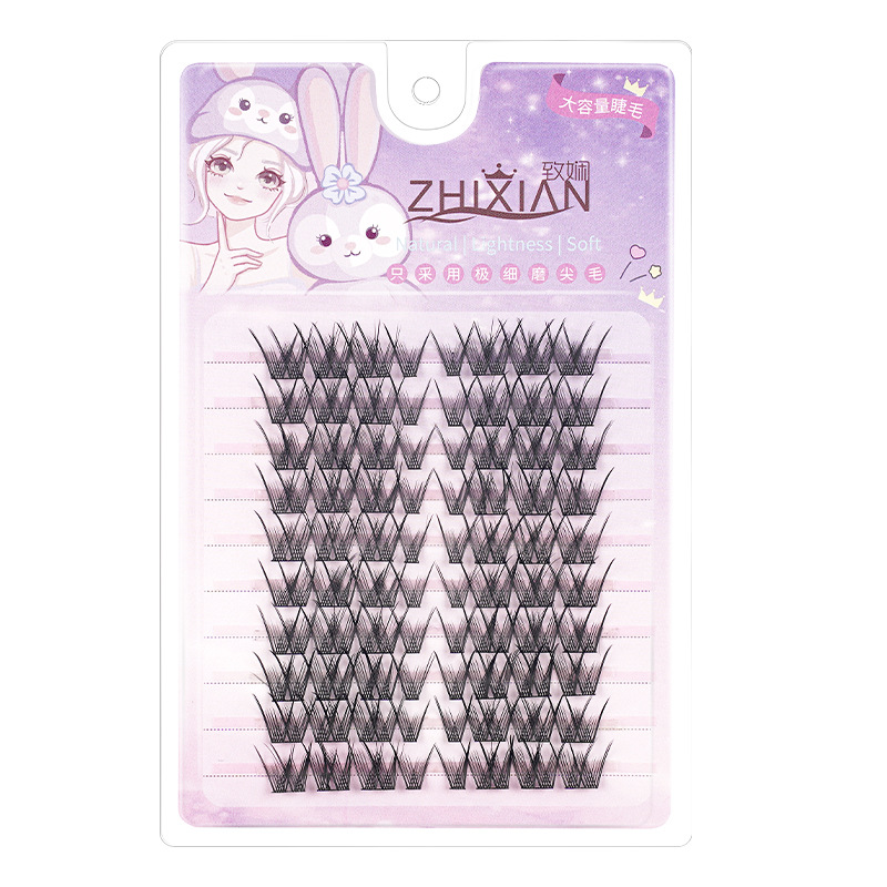 Pestañas postizas, retrato familiar, pegamento de gran capacidad, girasol, zorro, garra de gato, rollo de flores grande natural, pestañas silvestres puras