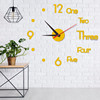 Factory direct selling acrylic wall sticker clock DIY simple watch quiet home living room study bedroom bedroom wall hanging clock