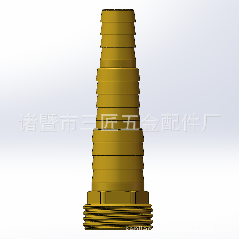 Production of Pure Copper 4/5/6 Points Universal Garden Water Pipe Pagoda Connector 1/2 5/8 3/4 Garden Hose Connector