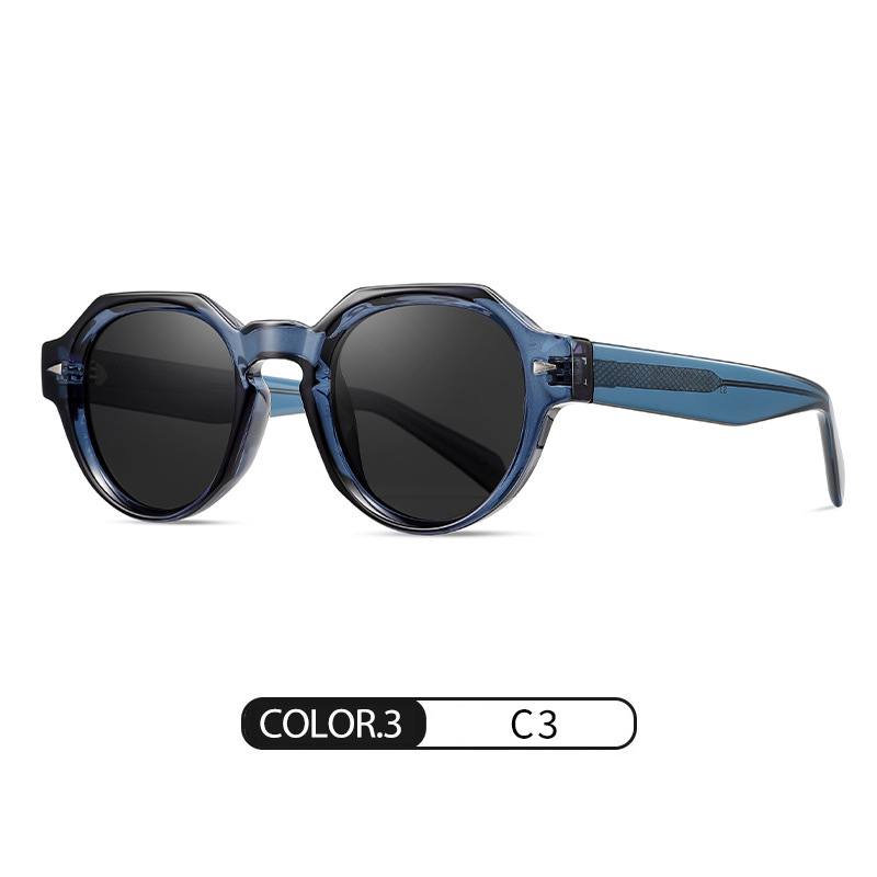 Gafas de sol de hoja al por mayor S31115 Gafas de sol de protección UV de montura redonda de moda Gafas de sol masculinas y femeninas