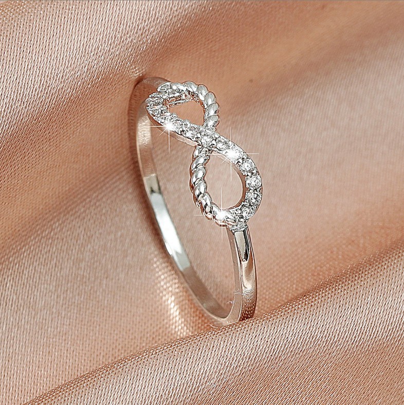 Fashion Bow Knot Alloy Diamond Rings display picture 4