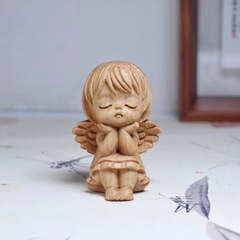 Yabamu Angel Girl Home Office Desk Car Miniature Ornament Novelty Craft Carving