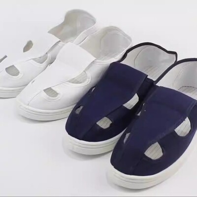 PVC Anti-static slipper SPU In towel white Navy Blue supply Anti-static shoes
