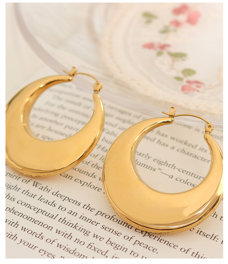 Korean titanium steel earrings 2021 new earrings