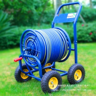Can be wound around 50-200 meters of metal large hand wheel water pipe storage frame water pipe car wash pouring wholesale