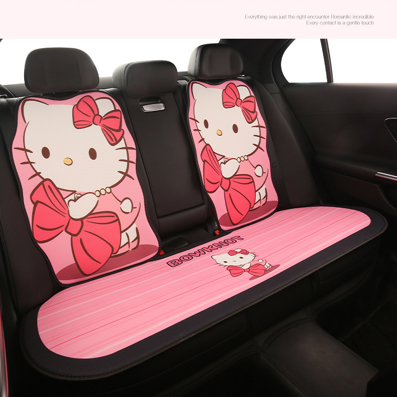 Love Kt Car Seat Cushion for All Seasons, Goddess Popular, High-End Seat Cover, Summer Cooling Pad, Ice Silk