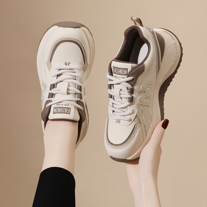 New Thick Soled Shock-absorbing Running Shoes, Lightweight And Versatile Sports And Leisure Shoes_voghion.com