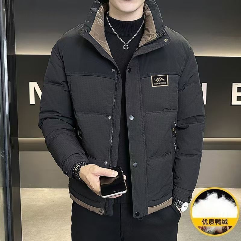 正品男士冬季立领时羽绒服鸭绒修身加厚短款保暖男外套无有吊牌